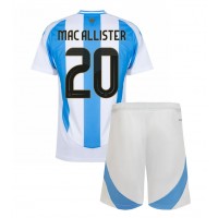 Argentiina Alexis Mac Allister #20 Koti Peliasu Lasten Copa America 2024 Lyhythihainen (+ Lyhyet housut)